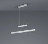 LAMPA WISZĄCA NAD STÓŁ LED NOWOCZESNA SREBRNA SZCZOTKOWANE ALUMINIUM DO JADALNI KUCHNI TRAJAN 375310505 TRIO