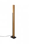 LAMPA PODŁOGOWA DREWNIANA LISTWA BELKA CZARNA LED NOWOCZESNA DO SALONU SYPIALNI KERALA 441610132 TRIO