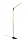 LAMPA PODŁOGOWA LED NOWOCZESNA Z DREWNEM DO SALONU POKOJU NORRIS 445210132 TRIO