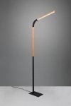 LAMPA PODŁOGOWA LED NOWOCZESNA Z DREWNEM DO SALONU POKOJU NORRIS 445210132 TRIO
