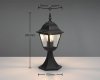 LAMPA ZEWNĘTRZNA OGRODOWA KLASYCZNA CZARNA LIVENZA 505760132 TRIO