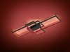 LAMPA SUFITOWA LED CZARNA KWADRATY PROSTOKĄTY NA PILOTA RGB ZMIANA BARWY ŚWIATŁA ŚCIEMNIALNA THIAGO 652610342 TRIO