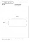 LAMPA SUFITOWA PLAFON GLAMOUR SZKLANY Z KRYSZTAŁKAMI KRYSZTAŁOWY LUCIDE PEARL 70163/06/11