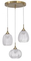 LAMPA WISZĄCA ZŁOTA SZKLANA NOWOCZESNA NAD STÓŁ DO KUCHNI SALONU JADALNI LUCES EXCLUSIVAS ALCALA LE41857