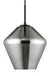LAMPA WISZĄCA CZARNA KLOSZ SMOKY GRAFITOWY SZKLANY LUCES EXCLUSIVAS CANETE LE41939