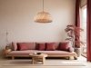 LAMPA WISZĄCA NATURAL EKO RATTANOWA DO SALONU JADALNI KUCHNI W STYLU BOHO  LUCES EXCLUSIVAS PARRAL LE42138