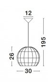 LAMPA WISZĄCA NATURAL EKO RATTANOWA DO SALONU JADALNI KUCHNI W STYLU BOHO LUCES EXCLUSIVAS REYNOSA LE42945