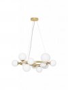 LAMPA WISZĄCA KULE SZKLANE KLOSZE DO SALONU SYPIALNI KUCHNI JADALNI NAD STÓŁ LUCES EXCLUSIVAS PARLA LE43674