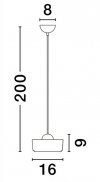 LUCES EXCLUSIVAS LAMPA ESPINAR LE44497