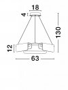 LUCES EXCLUSIVAS LAMPA MAIRANA LE44616