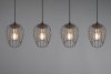 LAMPA WISZĄCA METALOWA DRUCIANA CZARNO ZŁOTA RL GRID R31374032 REALITY LEUCHTEN