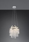 LAMPA WISZĄCA Z KRYSZTAŁKAMI GLAMOUR DO SYPIALNI SALONU POKOJU RL POMP R37349106 REALITY LEUCHTEN