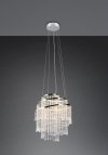 LAMPA WISZĄCA Z KRYSZTAŁKAMI GLAMOUR DO SYPIALNI SALONU POKOJU RL POMP R37349106