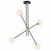 LAMPA WISZĄCA NOWOCZESNA CZARNO ZŁOTA KULE BIAŁE SZKLANE DO SALONU POKOJU SYPIALNI ABSTRACT 1696 