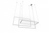 AZZARDO METRIC AZ2915 LAMPA WISZĄCA GEOMETRYCZNA PROSTOKĄT BIAŁA