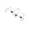LAMPA SUFITOWA CHROM ZUMA LINE GUARAN G916006-3S