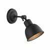 KINKIET METALOWY CZARNY DO SALONU SYPIALNI INDUSTRIALNY ARGON EUFRAT 3185