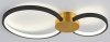 REALITY CONDIDA 641102-32 PLAFON LAMPA CZARNO ZŁOTA KOŁA LED OBRĘCZE RINGI