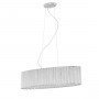 ITALUX ANABELLA P0207-06E-F4QL LAMPA WISZĄCA PODŁUŻNA SREBRNA