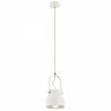 LAMPA WISZĄCA BIAŁA METALOWA INDUSTRIALNA DO KUCHNI NAD STÓŁ 14CM  ARGON LOGAN 8290