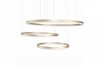 AZZARDO HALO PENDANT 100 + 80 + 60 AZ4707 LAMPA WISZĄCA ZŁOTA NOWOCZESNA