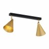 LAMPA SUFITOWA CZARNO ZŁOTA PLAFON SPOT REGULOWANY CZARNO ZŁOTY ARGON LUCINDA 7149
