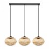 EGLO AMSFIELD 43863 LAMPA WISZĄCA DREWNIANA WIKLINOWA EKO VINTAGE 