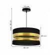 Zwis wiszący pojedynczy nowoczesny - INTENSE GOLD 2280/1/40 LIGHT HOME