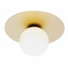LAMPA SUFITOWA PLAFON SPOT ZŁOTA KULA MLECZNA BIAŁA DO SALONU SYPIALNI POKOJU  ARGON SPELLO 8262 