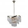 ITALUX SABRIGA PND-44544-8 LAMPA WISZĄCA PATYNA Z KRYSZTAŁAMI DO SALONU