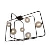 NOWOCZESNA LAMPA SUFITOWA QUITO ZUMA LINE CZARNA KULE SZKLANE P17266-6