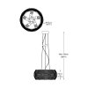 ZUMA LINE P0317-05H-S8A1 SOLE LAMPA WISZĄCA BIAŁA OZDOBNA 