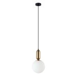ITALUX ALDEVA PND-02340-1M-BRO LAMPA WISZĄCA KULA BIAŁA BRĄZ ANTYCZNY