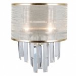 ITALUX TORREIA WL-45660-2 KINKIET GLAMOUR Z KRYSZTAŁAMI I ABAŻUREM