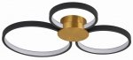 REALITY CONDIDA 641103-32 PLAFON LAMPA CZARNO ZŁOTA KOŁA LED OBRĘCZE RINGI