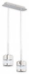 LAMPA WISZĄCA CHROM SZKLANA NAD STÓŁ CHROMS LEMIR