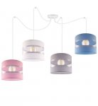 Lampa wisząca z abażurem - SPIDER LOLLIPOP 2175/4 LIGHT HOME
