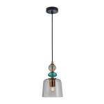 ITALUX NAMOS PND-27092B-MC-BRO LAMPA WISZĄCA KOLOROWE SZKŁO KLOSZ SZKLANY DO SALONU JADALNI SYPIALNI KUCHNI