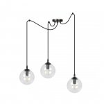 LAMPA WISZĄCA SPIDER PAJĄK KLOSZE SZKLANE KULE EMIBIG GIGI 3 BL TRANSPARENT