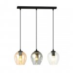 LAMPA WISZĄCA CZARNA NAD STÓŁ DO KUCHNI JADALNI SALONU EMIBIG ISTAR 3 BL MIX