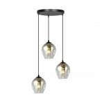 LAMPA WISZĄCA CZARNA NAD STÓŁ DO KUCHNI JADALNI SALONU EMIBIG ISTAR 3 BL PREMIUM GRAFIT