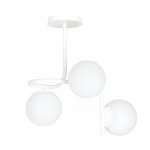 LAMPA SUFITOWA KULE BIAŁE DO POKOJU SYPIALNI SALONU EMIBIG KALF 3 WHITE