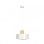 LAMPA WISZĄCA NAD STÓŁ Z DREWNEM EMIBIG TORIN 1 WHITE