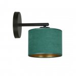 LAMPA CZARNA Z ABAŻUREM BUTELKOWA ZIELEŃ EMIBIG HILDE K1 BL GREEN