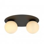 LAMPA SUFITOWA PLAFON CZARNY KULE SZKLANE EMIBIG SOLAR 2 BLACK/OPAL