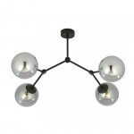 LAMPA WISZĄCA CZARNA KULE SZKLANE EMIBIG SPACE 4 BLACK/GRAFIT