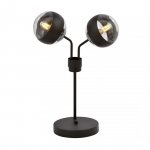 LAMPKA STOŁOWA NOCNA CZARNA KULE SZKLANE EMIBIG NOVA LN2 BLACK/STRIPE