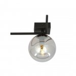 LAMPA SUFITOWA PLAFON CZARNY KLOSZ KULA EMIBIG IMAGO 1G BLACK/GRAFIT
