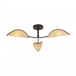 LAMPA SUFITOWA DO POKOJU SYPIALNI DEKORACYJNA EMIBIG GOMEZ 3 RATTAN