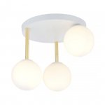 LAMPA SUFITOWA NOWOCZESNA KULE SZKLANE EMIBIG DOLCE 4 WH OPAL